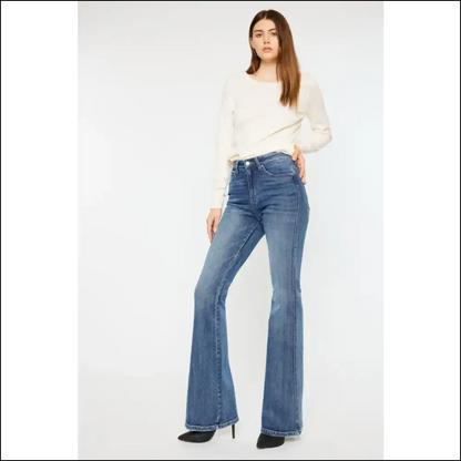 Flare Up your Life: Needful Things Cat’s Whiskers High Waist Chic! 😻👖 - Jeans on Sale Worldwide Shipping