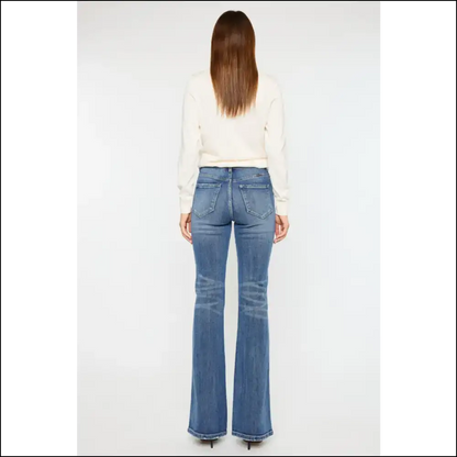 Flare Up your Life: Needful Things Cat’s Whiskers High Waist Chic! 😻👖 - Jeans on Sale Worldwide Shipping