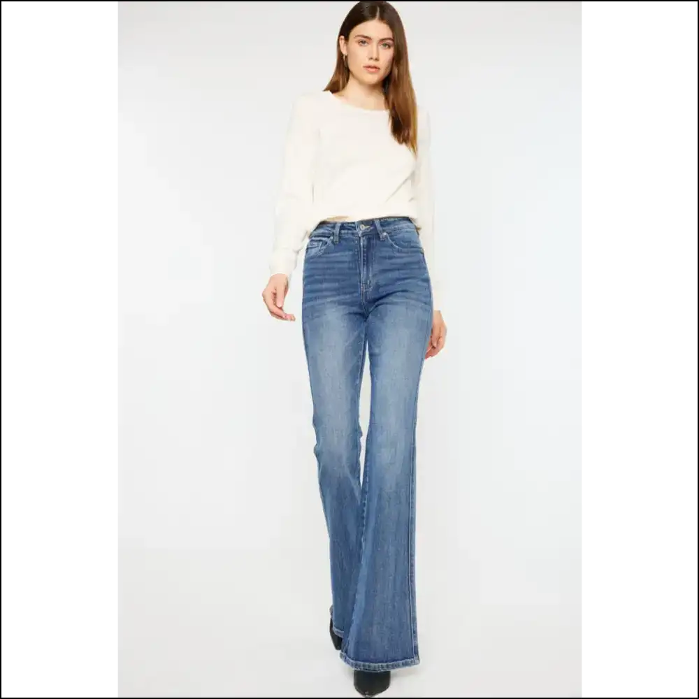 Flare Up your Life: Needful Things Cat’s Whiskers High Waist Chic! 😻👖 - Jeans on Sale Worldwide Shipping