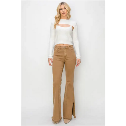 Flare Up your Life! Risen Bailey High Waist Jeans: Dare to be Fabulous! 🌟 - Jeans on Sale Worldwide Shipping