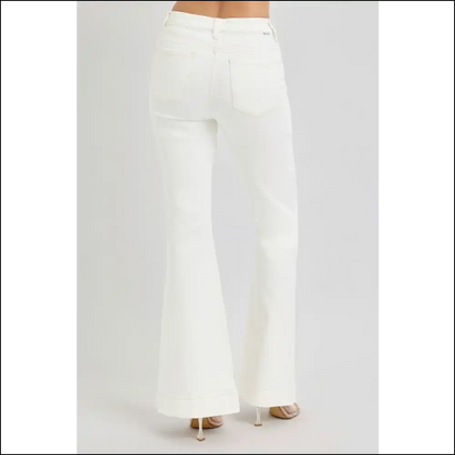 Flare Up your Life with Needful Things High Rise Patch Pocket Jeans! 💃✨ - Jeans on Sale Worldwide Shipping