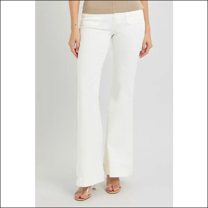 Flare Up your Life with Needful Things High Rise Patch Pocket Jeans! 💃✨ - Jeans on Sale Worldwide Shipping
