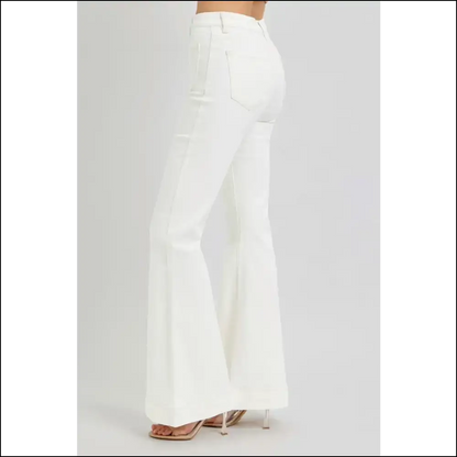Flare Up your Life with Needful Things High Rise Patch Pocket Jeans! 💃✨ - Jeans on Sale Worldwide Shipping