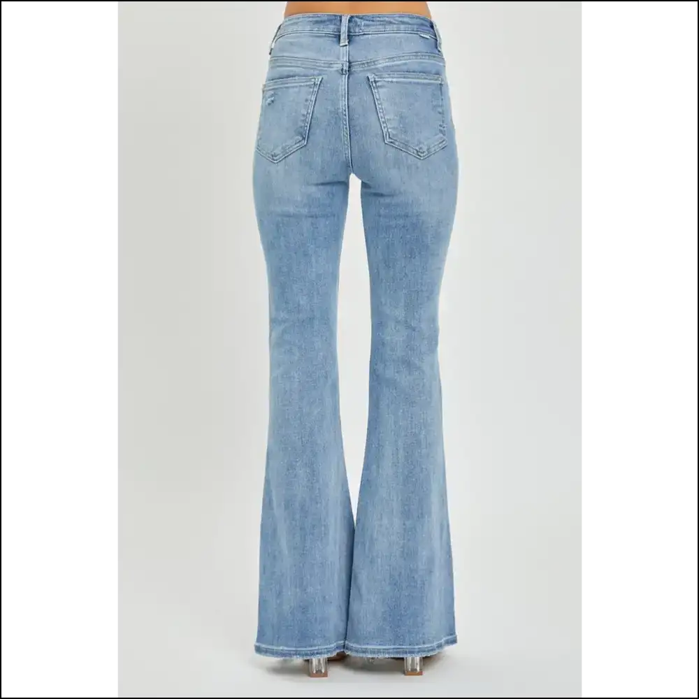 Flare Up your Style: Risen High Rise for Fashionable Misfits 😜✨ - Jeans on Sale Worldwide Shipping