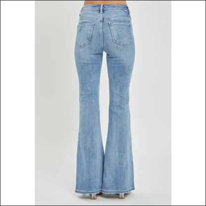Flare Up your Style: Risen High Rise for Fashionable Misfits 😜✨ - Jeans on Sale Worldwide Shipping
