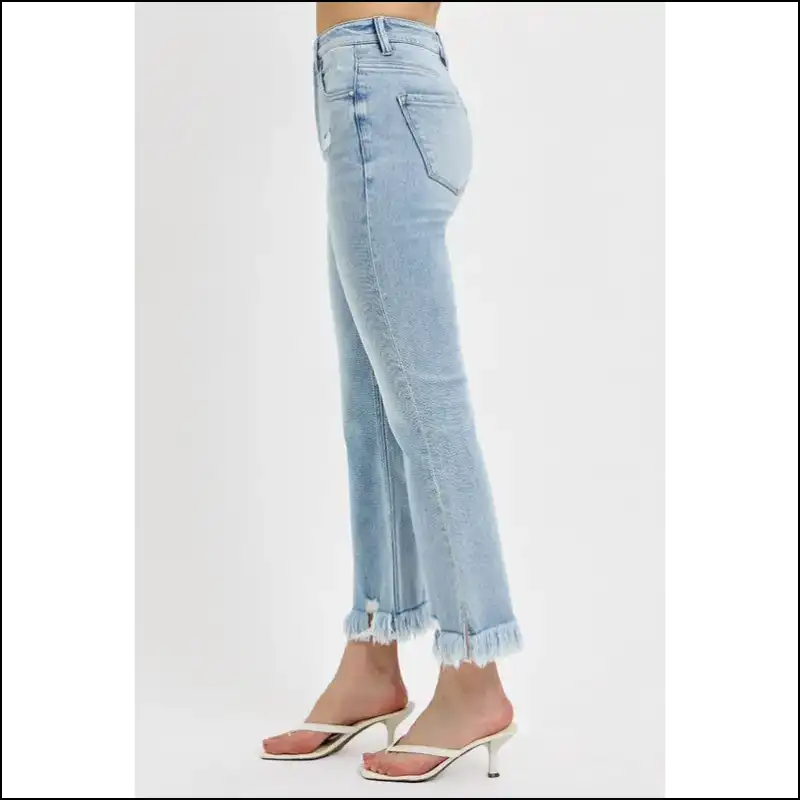 Flare Up your Style with Needful Things Distressed Cropped Jeans 🎉 - on Sale Worldwide Shipping