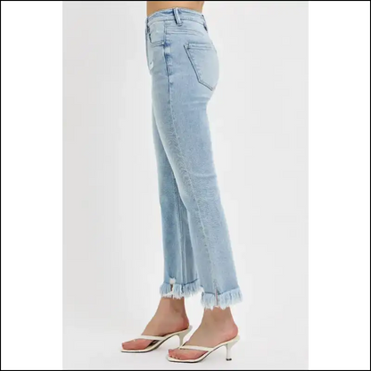 Flare Up your Style with Needful Things Distressed Cropped Jeans 🎉 - on Sale Worldwide Shipping