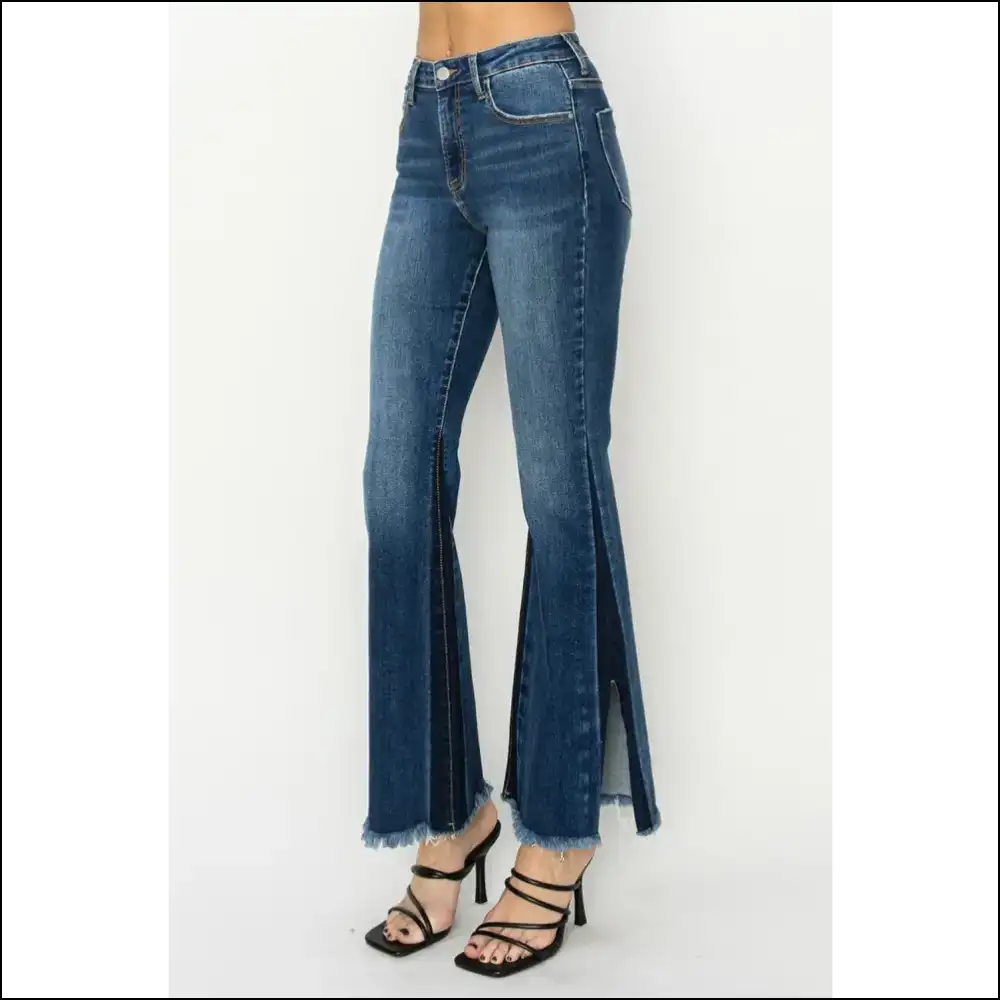 Flare your Way to Fashion Fame with Needful Things Slit Jeans 💃✨ - on Sale Worldwide Shipping