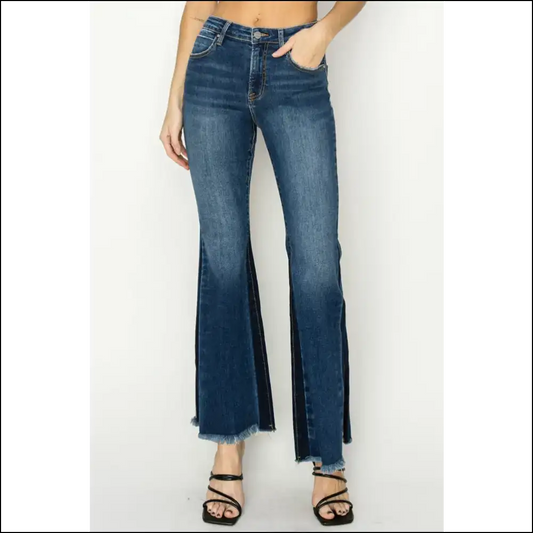 Flare your Way to Fashion Fame with Needful Things Slit Jeans 💃✨ - Dark / 3xl - on Sale Worldwide Shipping