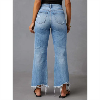 Flaunt it Don’t Taunt It: Needful Things Distressed Raw Hem Jeans! 👖✨ - Jeans on Sale Worldwide Shipping
