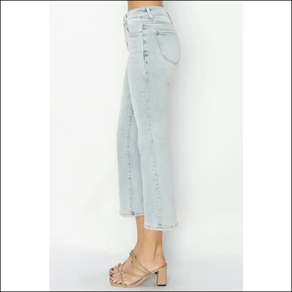 Flaunt it Like you Own in Risen Mid Rise Cropped Flare Jeans 😏👖 - on Sale Worldwide Shipping