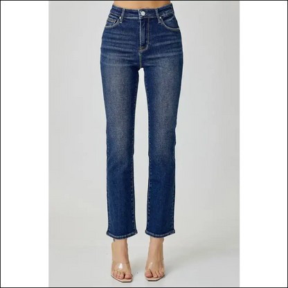 Flaunt your Curves: Needful Things High Waist Straight Jeans are Calling! 😏👖 - on Sale Worldwide Shipping