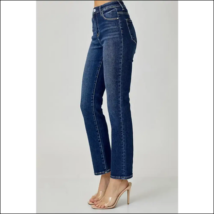 Flaunt your Curves: Needful Things High Waist Straight Jeans are Calling! 😏👖 - on Sale Worldwide Shipping