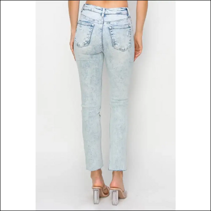 Flaunt your Curves with Risen High Rise Distressed Jeans – Look Fab Feel Bad! 😏 - on Sale Worldwide Shipping