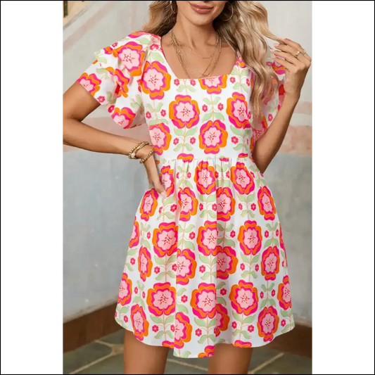 Flirty Rose Floral Dress: Heartbreak (and a Steal from Needful Things 😈) - s - Short Dresses on Sale Worldwide Shipping