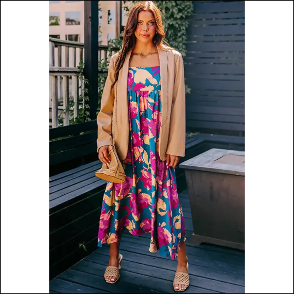 Floral High Waist Dress: so Long Pants! 👋 Needful Things - Maxi Dresses on Sale Worldwide Shipping