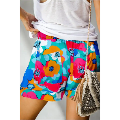 Floral Print Drawstring Shorts: Pants Optional Life Essential! Needful Things 🌸 - Shorts on Sale Worldwide Shipping