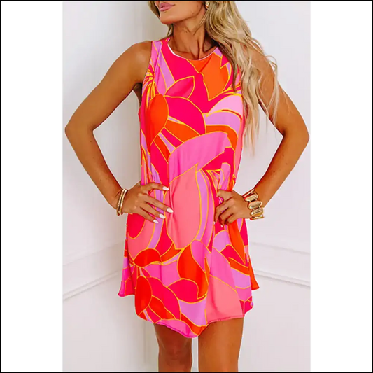 Floral Print Dress: Making Statements (and Turning Heads) at Needful Things 😉 - Rose / s - Short Dresses on Sale Worldwide Shipping