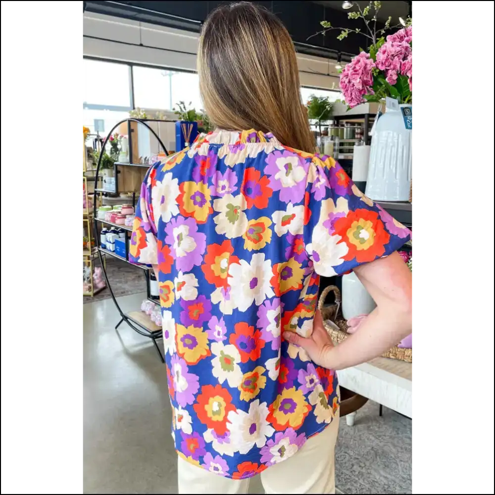 Floral Print Frill Fiasco: a Multicolour Masterpiece from Needful Things 🌼😂 - Blouses on Sale Worldwide Shipping
