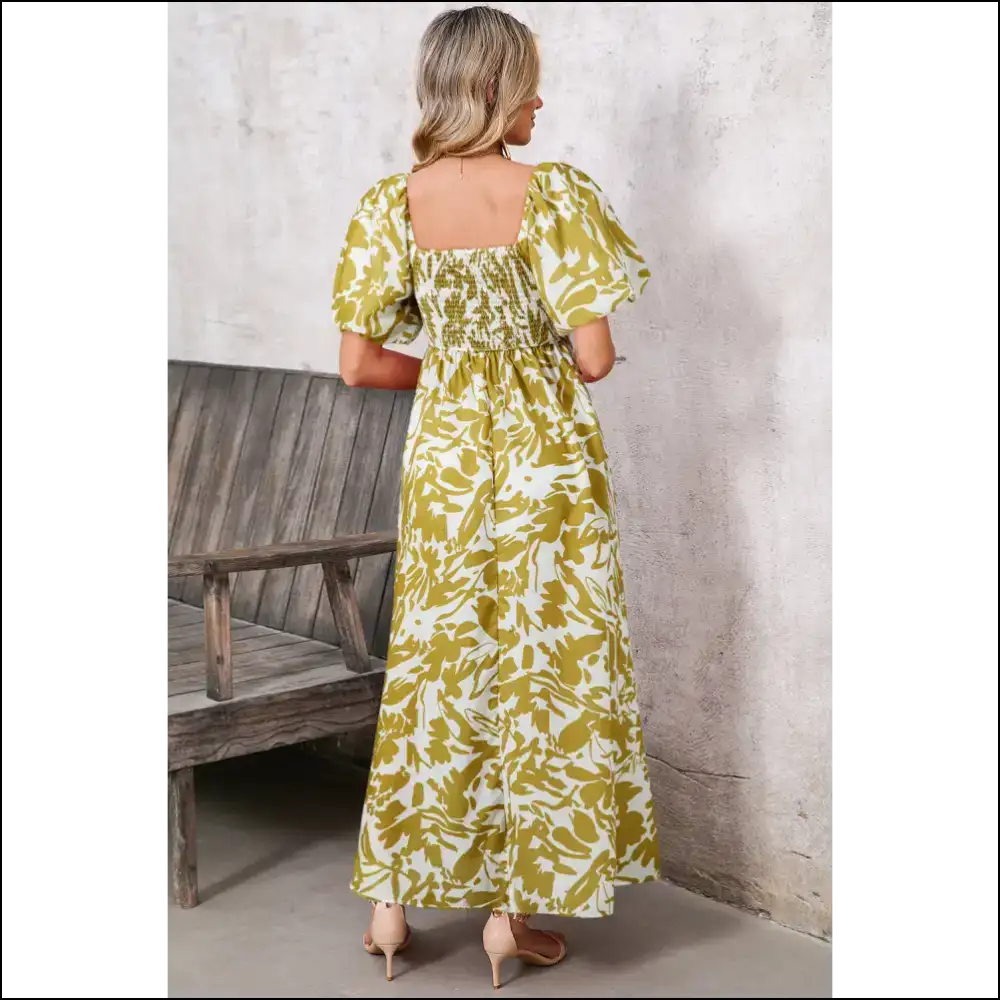 Floral Scalloped Trim: Dress so Good It’s Almost Needful Things! 😈 - Maxi Dresses on Sale Worldwide Shipping
