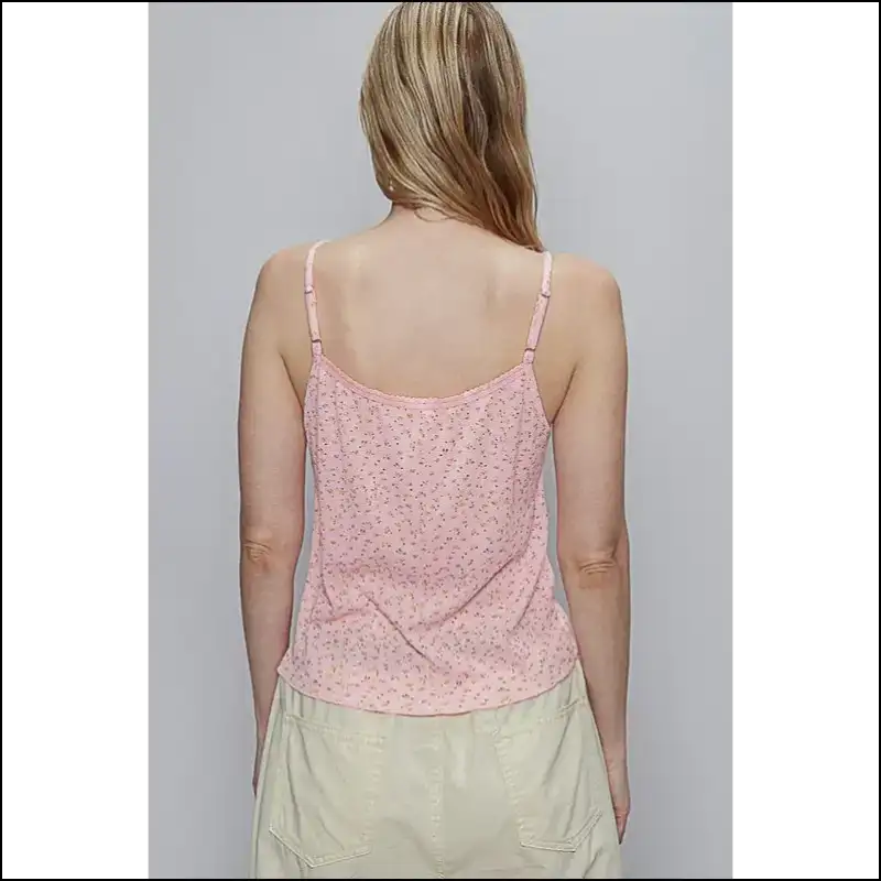 Floral Scoop Neck Cami: Chic Comfy and Ready for Awkward Compliments! 🌼 - Tank Tops on Sale Worldwide Shipping