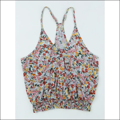 Floral Surplice Cami: for when you Want to Look Cute and Steal the Show! 🌸✨ - Tank Tops on Sale Worldwide Shipping