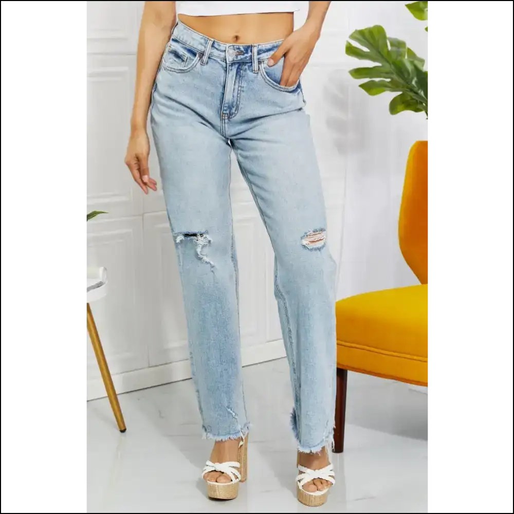 Fly your Way Back to the 90s with Flying Monkey Dad Jeans! 😎 - Light / 24 - Jeans on Sale Worldwide Shipping