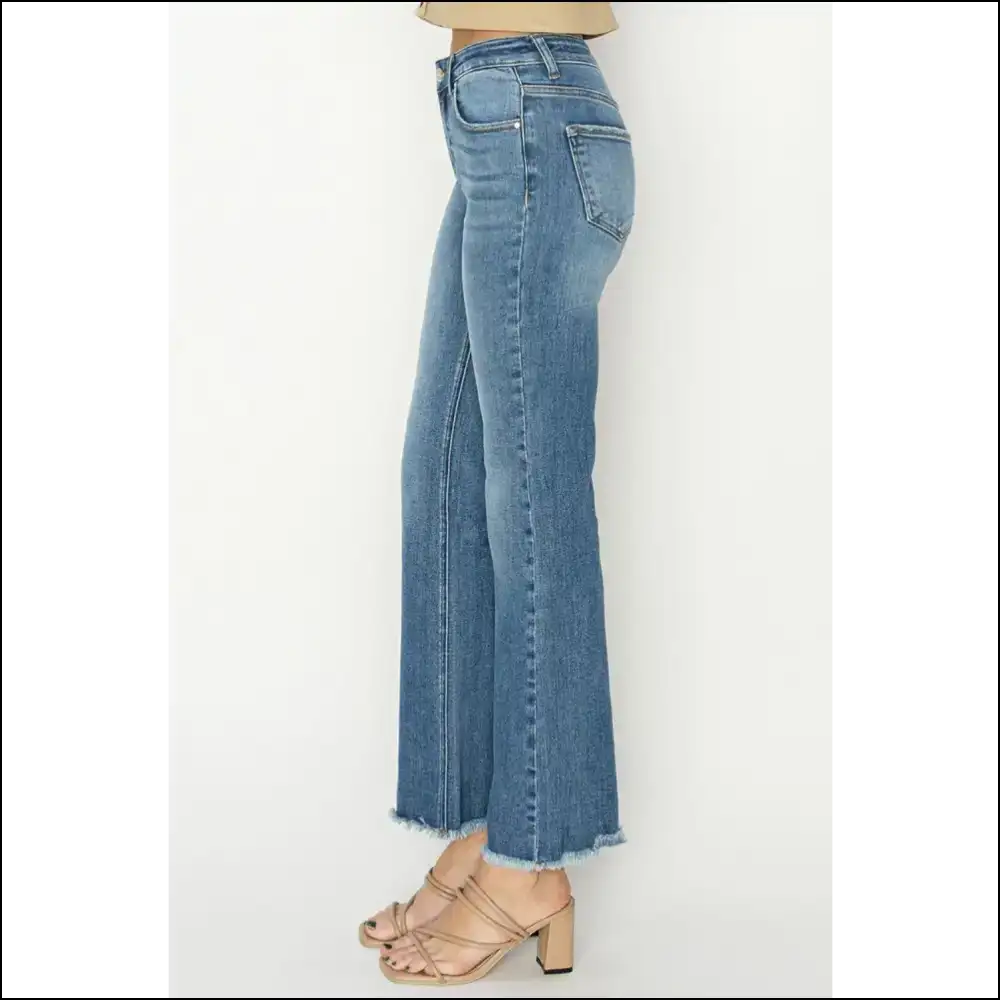 Frayed Hem Bootcut Jeans: Slay the Day with Style and Sass 😎✨ - Jeans on Sale Worldwide Shipping