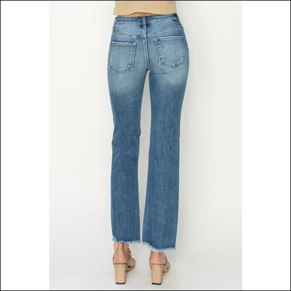 Frayed Hem Bootcut Jeans: Slay the Day with Style and Sass 😎✨ - Jeans on Sale Worldwide Shipping