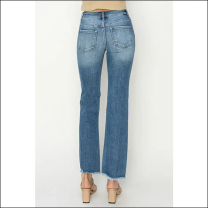 Frayed Hem Bootcut Jeans: Slay the Day with Style and Sass 😎✨ - Jeans on Sale Worldwide Shipping