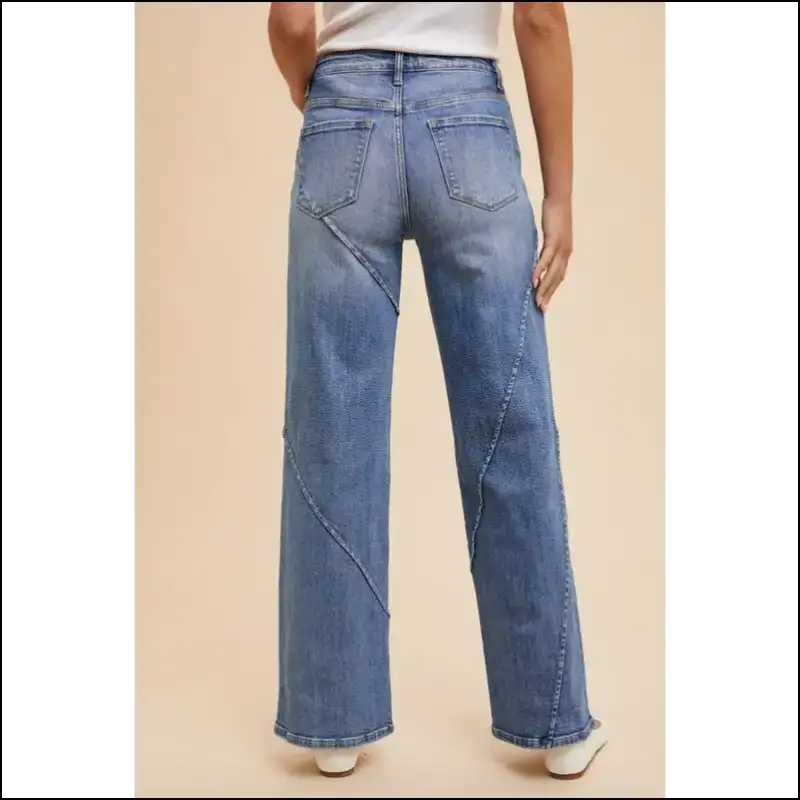 Get Chic with Annie Wear Decorative Seams: Jeans that Love the Dark Side! 😈👖 - on Sale Worldwide Shipping