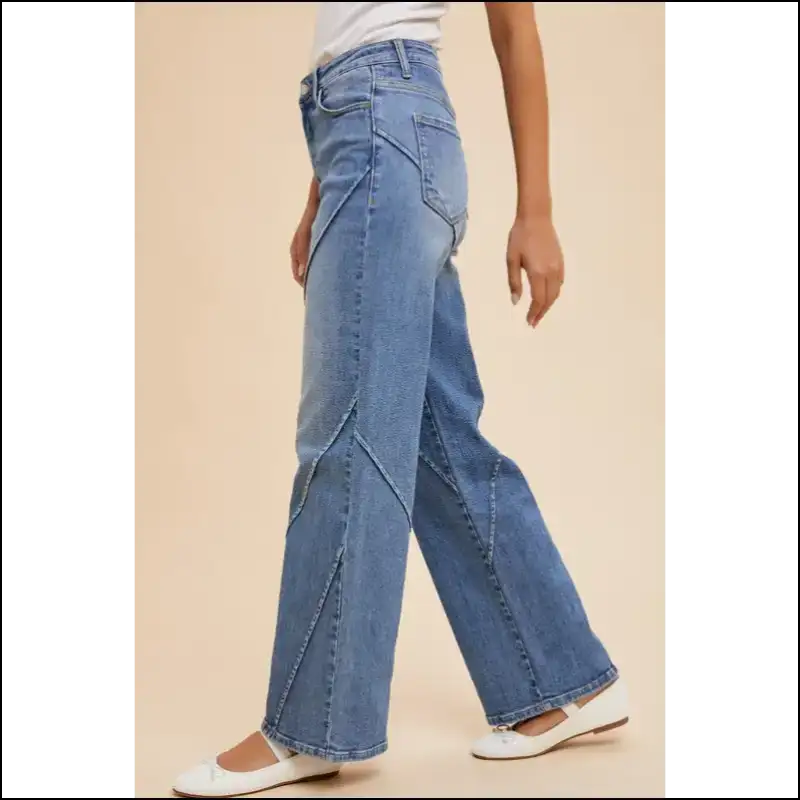 Get Chic with Annie Wear Decorative Seams: Jeans that Love the Dark Side! 😈👖 - on Sale Worldwide Shipping