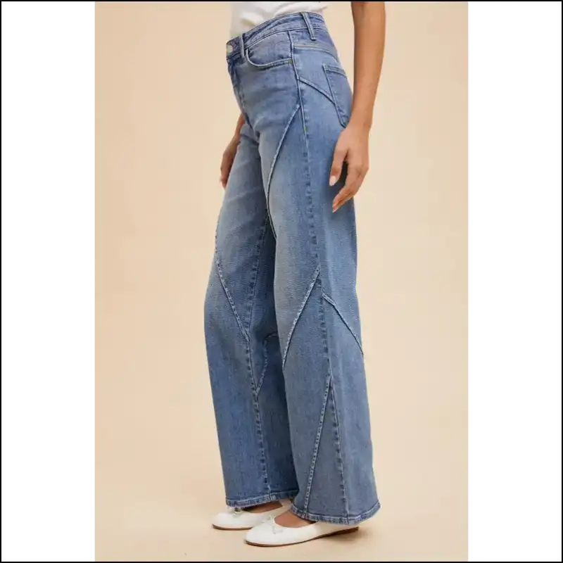 Get Chic with Annie Wear Decorative Seams: Jeans that Love the Dark Side! 😈👖 - on Sale Worldwide Shipping
