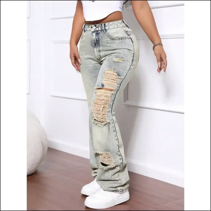 Get Ready to Rock your Life with Needful Things High Waist Jeans! 💥👖 - Jeans on Sale Worldwide Shipping