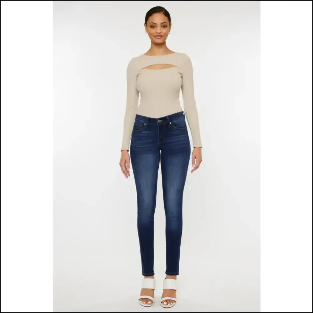 Get Ready to Slay in your New Besties: Kancan Mid Rise Gradient Skinny Jeans! 💃✨ - Jeans on Sale Worldwide Shipping