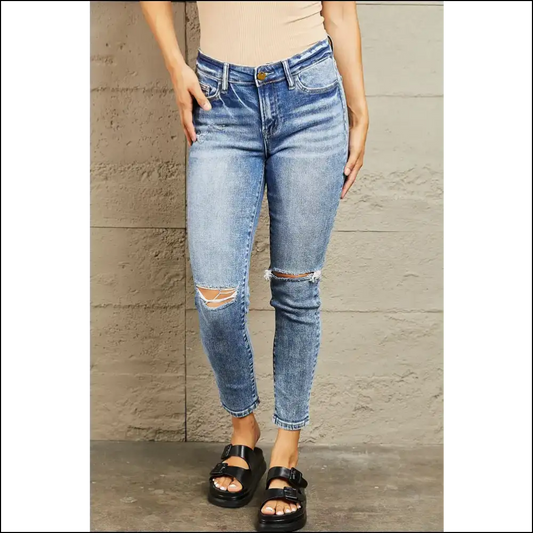 Get Ready to Stun in Needful Things Distressed Skinny Jeans Gorgeous! 😎👖 - Medium / 28 - on Sale Worldwide Shipping