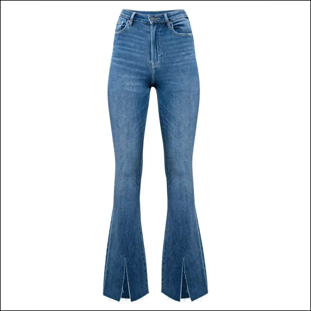 Get Slit Bootcut Jeans: where Elegance Meets your Inner Comedian 😂✨ - Jeans on Sale Worldwide Shipping