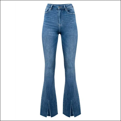 Get Slit Bootcut Jeans: where Elegance Meets your Inner Comedian 😂✨ - Jeans on Sale Worldwide Shipping