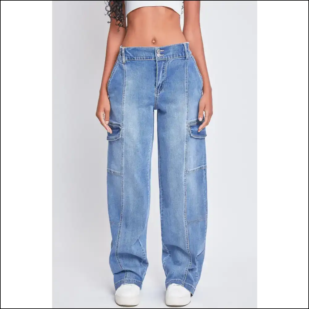 Get your Fabulous On: Ymi Straight Cargo Jeans - Confidence Delivered! 🚀 - on Sale Worldwide Shipping