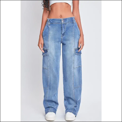 Get your Fabulous On: Ymi Straight Cargo Jeans - Confidence Delivered! 🚀 - on Sale Worldwide Shipping