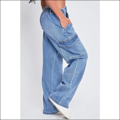 Get your Fabulous On: Ymi Straight Cargo Jeans - Confidence Delivered! 🚀 - on Sale Worldwide Shipping