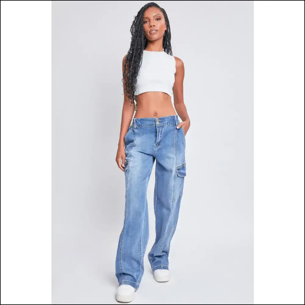 Get your Fabulous On: Ymi Straight Cargo Jeans - Confidence Delivered! 🚀 - on Sale Worldwide Shipping