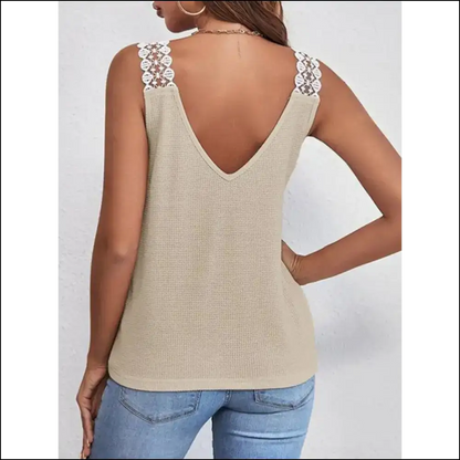 Get your Head-turning Look with Needful Things’ Slightly Stretchy V-neck Tank! 💁‍♀️ - Tank Tops on Sale Worldwide Shipping