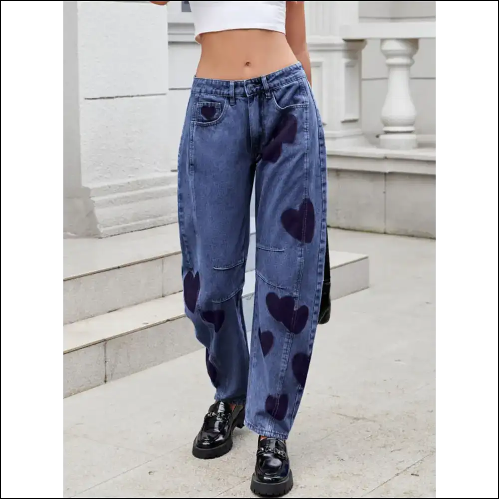 Get your Heart on with Chic Mid Rise Jeans – Confidence Boosters! 💖👖 - on Sale Worldwide Shipping