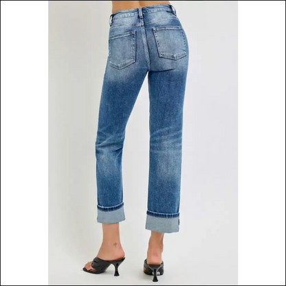 Get your High Rise Crop Jeans and Roll Up for Unforgettable Style 😂👖 - on Sale Worldwide Shipping