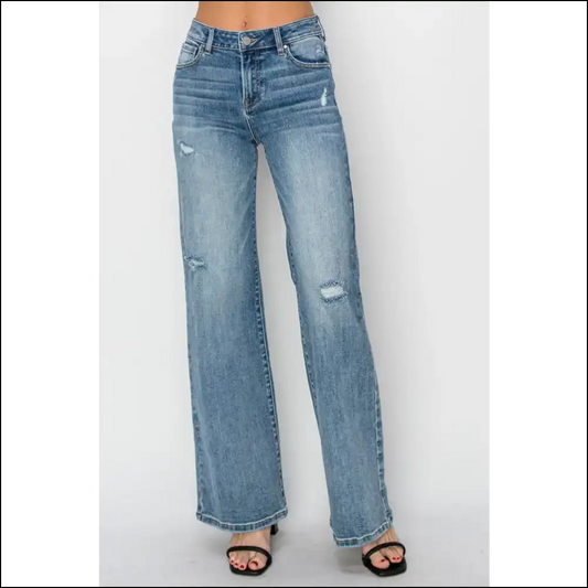 Get your Jeans off the Ground with our High Waist Distressed Magic! - Medium / 5 - on Sale Worldwide Shipping