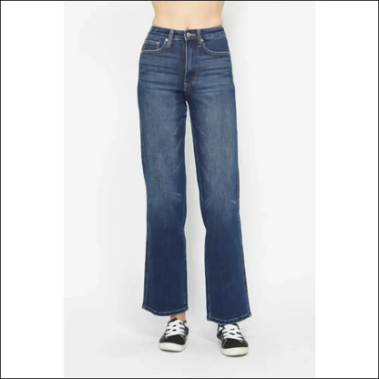 Get your Judy Blue High Waist Tummy Control Jeans and Slay All Day! 💃 - Dark / 0/24 - on Sale Worldwide Shipping