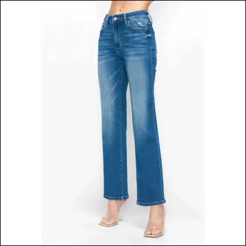 Get your Purr-fect Fit with Cat’s Whiskers High Rise Straight Jeans! 🐾 - Jeans on Sale Worldwide Shipping