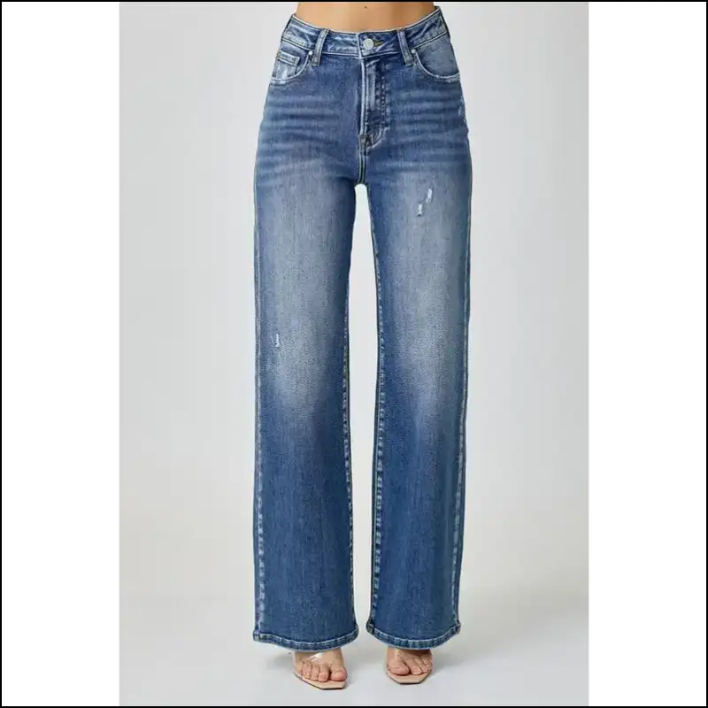 Get your Sass On: Risen High Waist Jeans that Mean Business 👖✨ - on Sale Worldwide Shipping