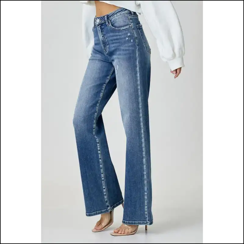 Get your Sass On: Risen High Waist Jeans that Mean Business 👖✨ - on Sale Worldwide Shipping
